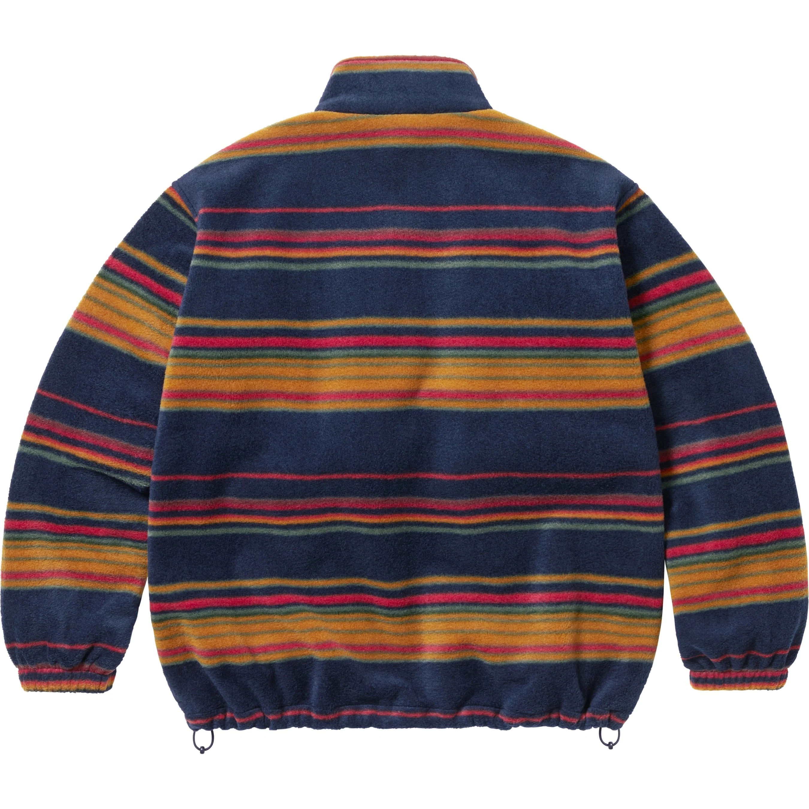 Stripe Zip Up Fleece Jacket view 7
